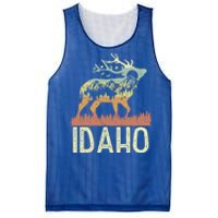 Idaho Retro Mountain Vintage Elk Hiking Gift Great Gift Mesh Reversible Basketball Jersey Tank