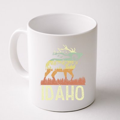 Idaho Retro Mountain Vintage Elk Hiking Gift Great Gift Coffee Mug