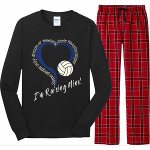 I'm Raising Mine! Volleyball Mom Gift Volleyball Mom Gift Long Sleeve Pajama Set