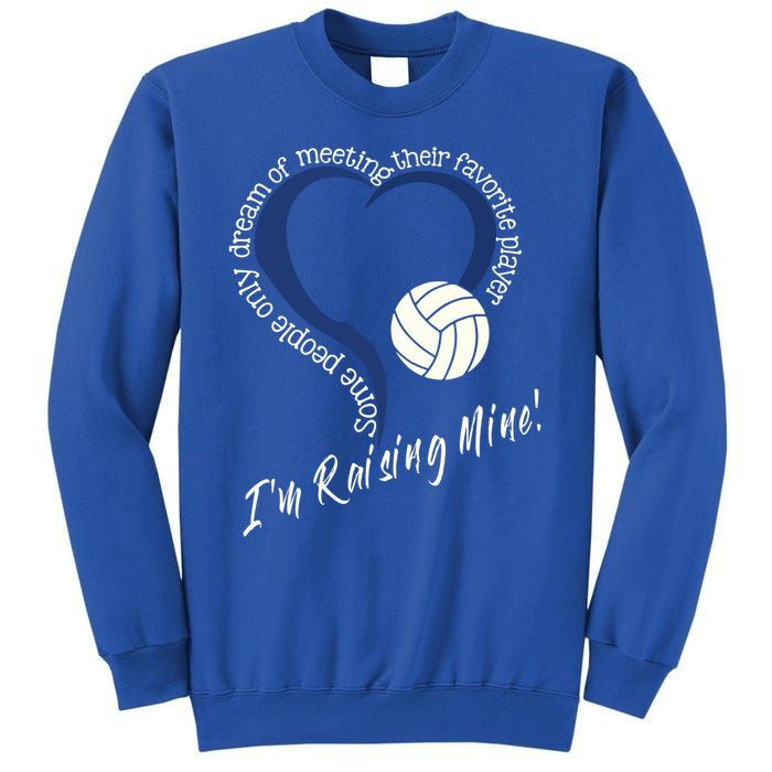 I'm Raising Mine! Volleyball Mom Gift Volleyball Mom Gift Tall Sweatshirt