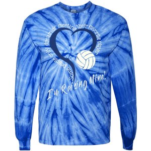 I'm Raising Mine! Volleyball Mom Gift Volleyball Mom Gift Tie-Dye Long Sleeve Shirt