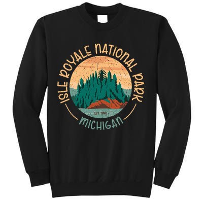 Isle Royale Michigan National Park Moose Sillhouete Sweatshirt