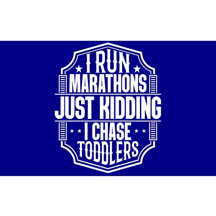 I Run Marathons Just Ding Chase Funny Mom Gift Bumper Sticker