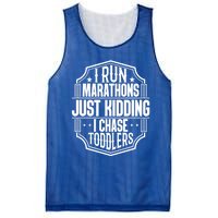 I Run Marathons Just Ding Chase Funny Mom Gift Mesh Reversible Basketball Jersey Tank