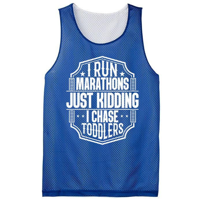 I Run Marathons Just Ding Chase Funny Mom Gift Mesh Reversible Basketball Jersey Tank