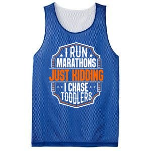 I Run Marathons Just Ding Chase Funny Mom Gift Mesh Reversible Basketball Jersey Tank