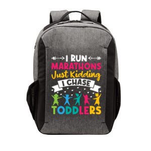 I Run Marathons Just Ding Chase Teacher Mom Gift Vector Backpack