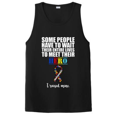 I Raised My Hero Autism Awareness Quote PosiCharge Competitor Tank
