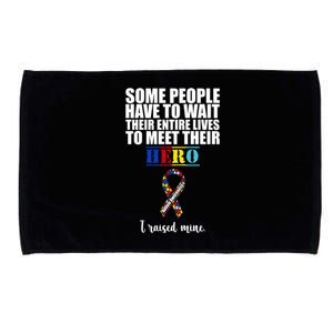 I Raised My Hero Autism Awareness Quote Microfiber Hand Towel