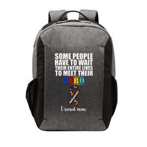 I Raised My Hero Autism Awareness Quote Vector Backpack