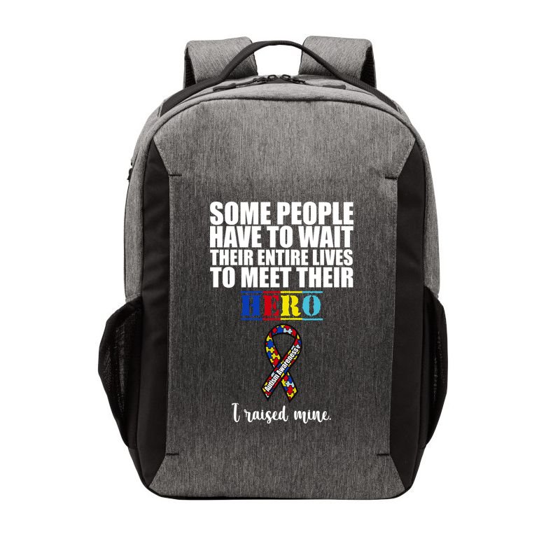 I Raised My Hero Autism Awareness Quote Vector Backpack