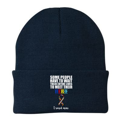 I Raised My Hero Autism Awareness Quote Beanie