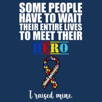 I Raised My Hero Autism Awareness Quote Flatbill Hat