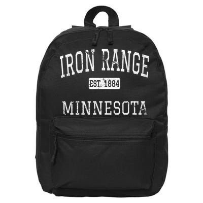 Iron Range Minnesota MN Vintage 16 in Basic Backpack