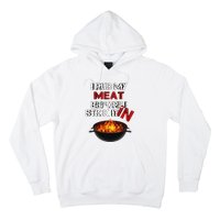 I Rub My Meat Before I Stick It In Design Summer BBQ Hoodie