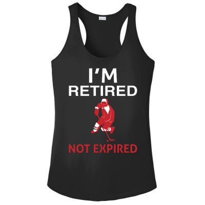 I'm Retired Not Expired Ladies PosiCharge Competitor Racerback Tank