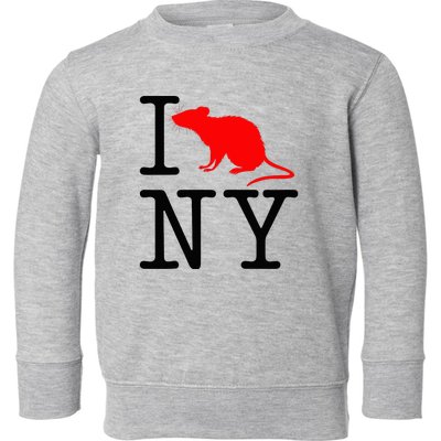 I Rat NY I Love Rats New York Funny Toddler Sweatshirt