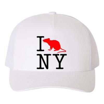 I Rat NY I Love Rats New York Funny Yupoong Adult 5-Panel Trucker Hat