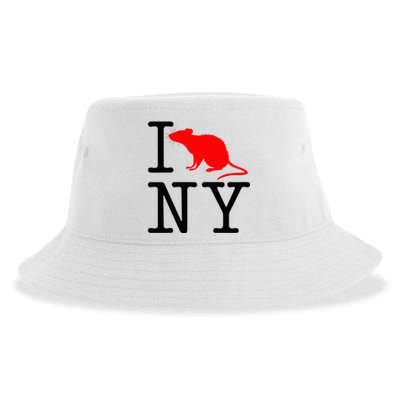 I Rat NY I Love Rats New York Funny Sustainable Bucket Hat