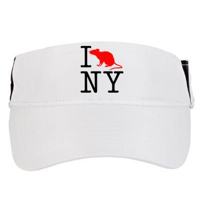 I Rat NY I Love Rats New York Funny Adult Drive Performance Visor