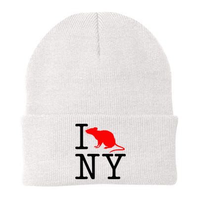 I Rat NY I Love Rats New York Funny Knit Cap Winter Beanie