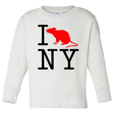 I Rat NY I Love Rats New York Funny Toddler Long Sleeve Shirt