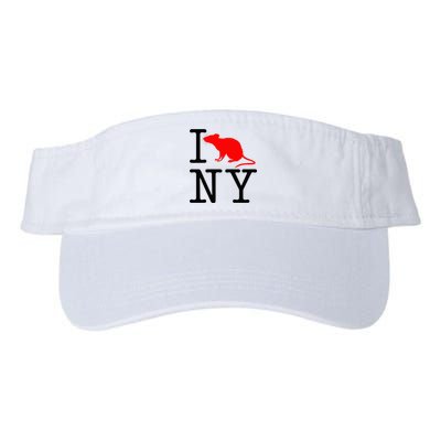 I Rat NY I Love Rats New York Funny Valucap Bio-Washed Visor