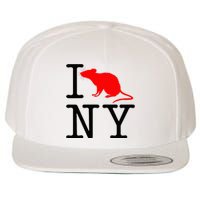 I Rat NY I Love Rats New York Funny Wool Snapback Cap