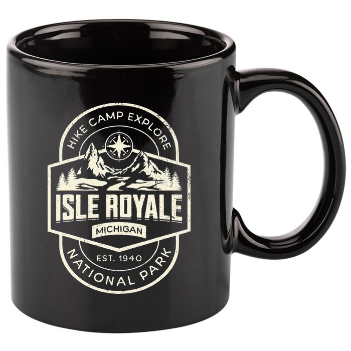 Isle Royale National Park 11oz C Handle Ceramic Mug