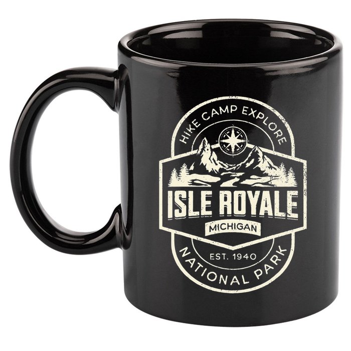 Isle Royale National Park 11oz C Handle Ceramic Mug