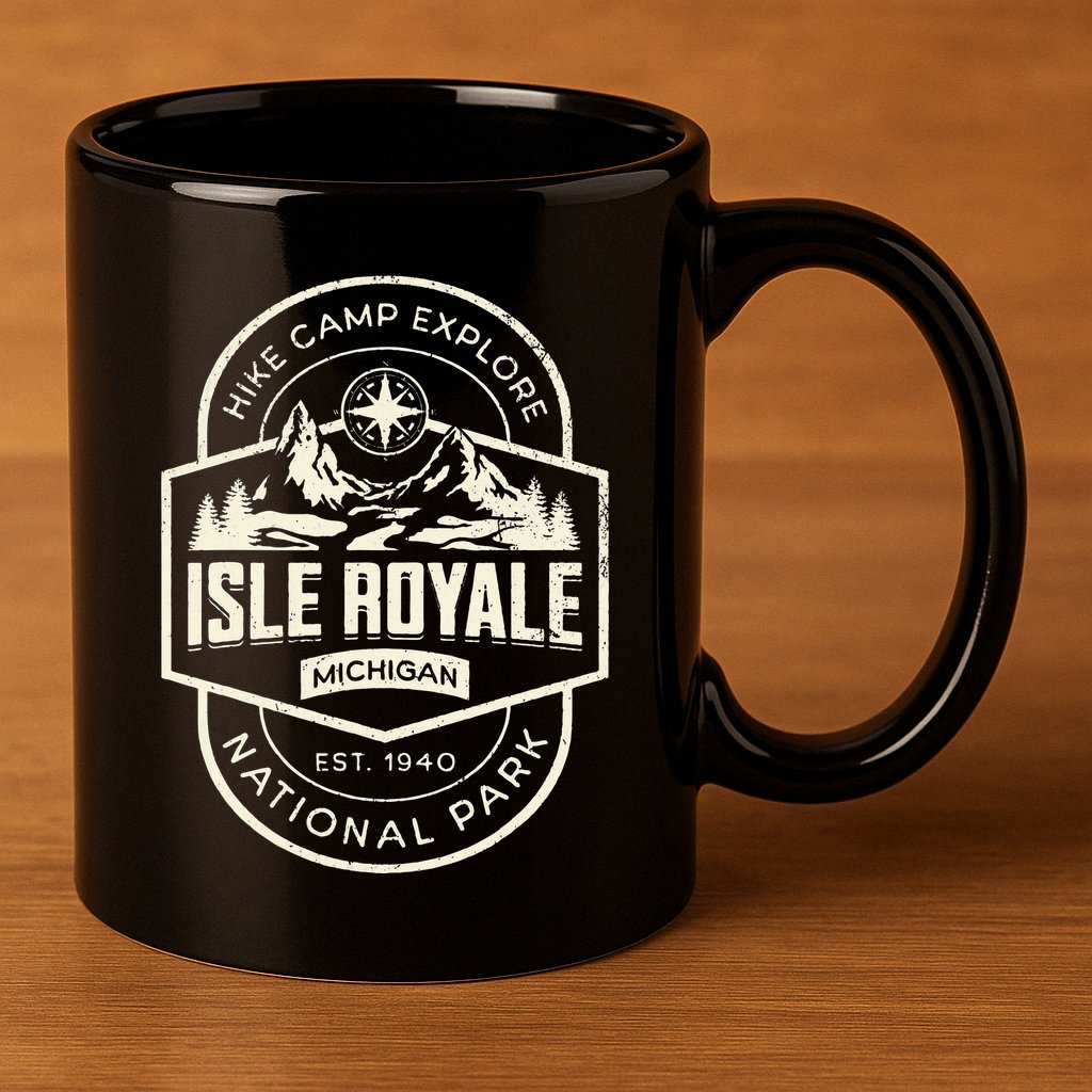 Isle Royale National Park 11oz C Handle Ceramic Mug