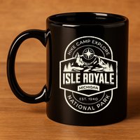 Isle Royale National Park 11oz C Handle Ceramic Mug