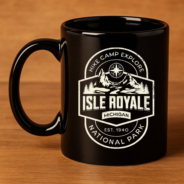 Isle Royale National Park 11oz C Handle Ceramic Mug