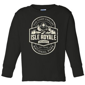 Isle Royale National Park Toddler Long Sleeve Shirt