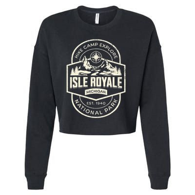 Isle Royale National Park Cropped Pullover Crew