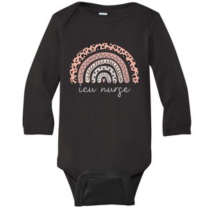 ICU Registered Nurse Intensive Care Unit RN Rainbow Nursing Baby Long Sleeve Bodysuit