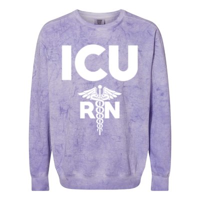 Icu Registered Nurse Intensive Care Unit Rn Staff Meaningful Gift Colorblast Crewneck Sweatshirt