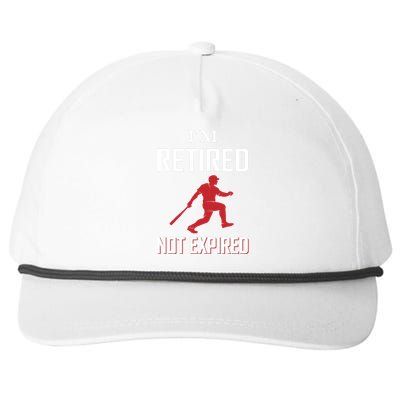 I'm Retired Not Ecpired Snapback Five-Panel Rope Hat