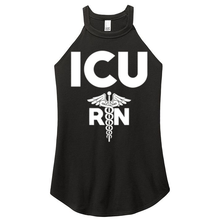 Icu Registered Nurse Intensive Care Unit Rn Staff Gift Women's Perfect Tri Rocker Tank