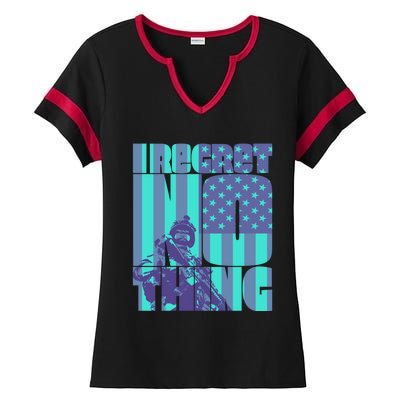 I Regret Nothing Great Gift Ladies Halftime Notch Neck Tee