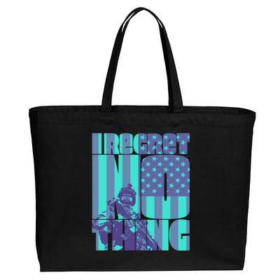 I Regret Nothing Great Gift Cotton Canvas Jumbo Tote