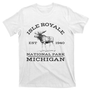 Isle Royale National Park Michigan Moose Hike Outdoors T-Shirt