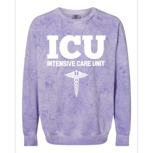 Icu Registered Nurse Intensive Care Unit Rn Staff Uniform Gift Colorblast Crewneck Sweatshirt