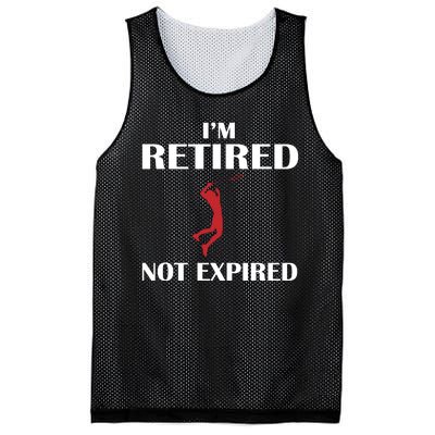 I'm Retired Not Expired Mesh Reversible Basketball Jersey Tank