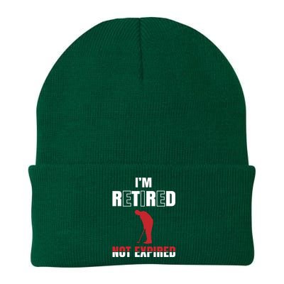 I'm Retired Not Expired Knit Cap Winter Beanie