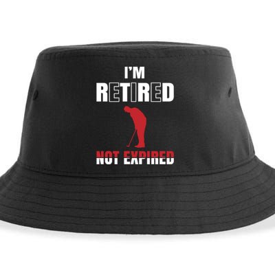 I'm Retired Not Expired Sustainable Bucket Hat