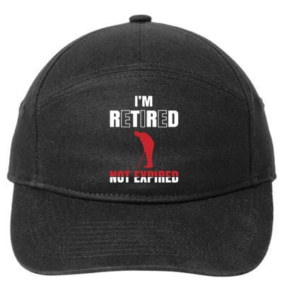 I'm Retired Not Expired 7-Panel Snapback Hat