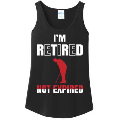 I'm Retired Not Expired Ladies Essential Tank