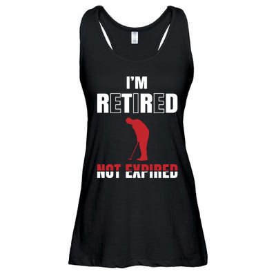 I'm Retired Not Expired Ladies Essential Flowy Tank