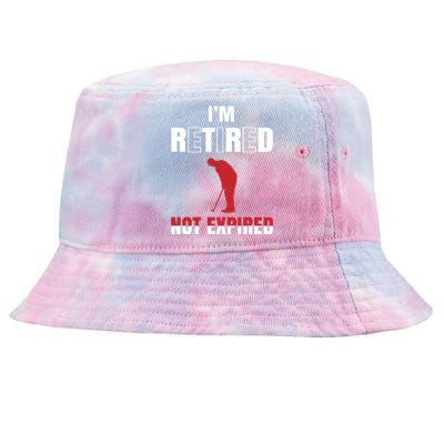 I'm Retired Not Expired Tie-Dyed Bucket Hat